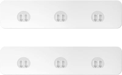 Pack de 2 adhesivos transparentes para carrito de ducha para repuesto, sin perforación, jabonera Foto 1 de 4