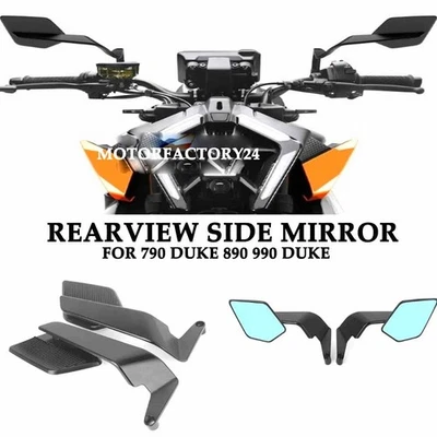 Espejos retrovisores laterales manillar accesorios Duke nuevos para KTM 790 Duke 890 990 Foto 1 de 4