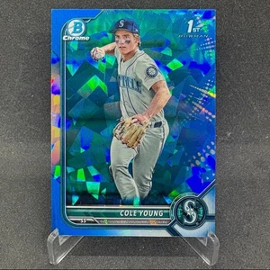 2022 Bowman Chrome Draft Cole Young Sapphire Refractor 1st Rookie RC #BDC-112 - Bild 1 von 2