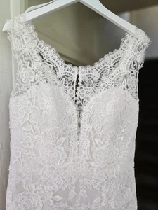 "Fiesta" Lace Wedding Dress By Modeca UK12-14 - Picture 1 of 13