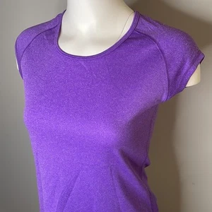 Camisa Champion DuoDry para mujer XS púrpura manga gorra ropa deportiva top - Imagen 1 de 9