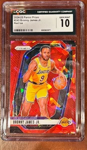 2024-2025 PRIZM RED ICE BRONNY JAMES JR RC CGC 10 GEM MINT - 7234 - Bild 1 von 1