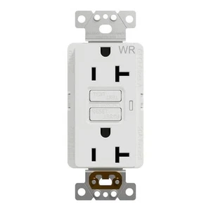 X Series 20 Amp 125-Volt Outdoor Tamper Resistant GFCI Duplex Outlet Decorator - Picture 1 of 8