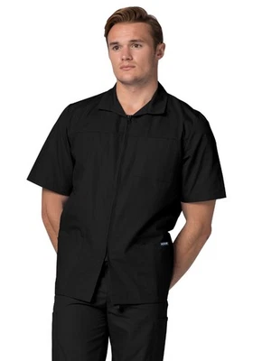 Adar Men Short Sleeve Medical Scrub Doctor Nursing Front Zipper Scrub Jacket - Image 1 of 4