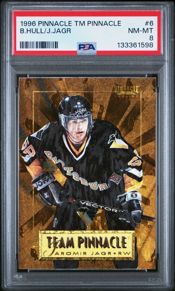 Pinnacle Team Pinnacle Jagr/Hull 1996 PSA 8 Foto 1 de 1