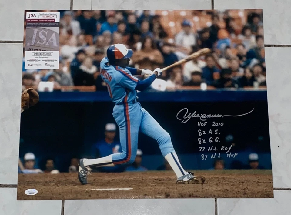 Andre Dawson Signed 16x20 Photo Inscribed Montreal Expos Beckett Witness - Image 1 of 1