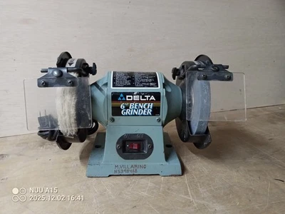 Amoladora de banco Delta 6" 23-640 120v 2.5a 3450 rpm buen estado usada Foto 1 de 4