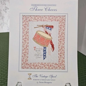 The Vintage Spool Quilt Pattern Three Cheers 4th of July Verna Mosquera Uncut - Picture 1 of 2