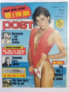 Australasian Post November 27 1986 Soffie Jonnson Samantha Fox Mae West C Dundee - Picture 1 of 9