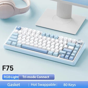 Wireless/Bluetooth/Wired Gaming Mechanical Keyboard RGB Customized 75% Layout  - Picture 1 of 28