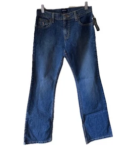 POLO Ralph Lauren Girls Jeans NWT Sz 12 Straight Leg Blue Jean denim cotton - Picture 1 of 7