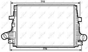 Nrf Intercooler Turbo Adatto Per Alfa Romeo 159 Brera Spider | 30284 - Foto 1 di 1