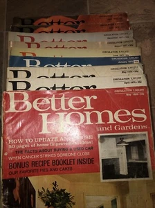 Vintage Better Homes and Gardens Zeitschrift Lot 1969,1970,1971,1972 - Bild 1 von 10