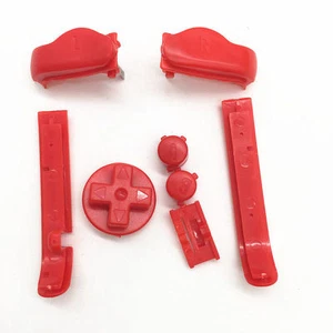 Nintendo Game Boy Advance GBA BUTTONS SET Bumper Shoulder R L A B D-Pad RED NEW - Picture 1 of 1