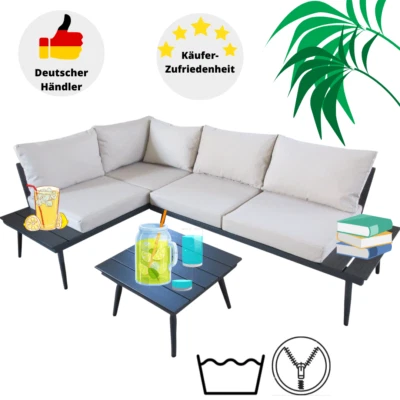Gartenmöbel Set Lounge Alu Loungemöbel Sitzgruppen Aluminium Garten Outdoor - Bild 1 von 4