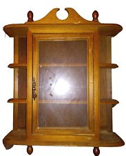 Antique Tabletop Glass/Wooden Curio Cabinet