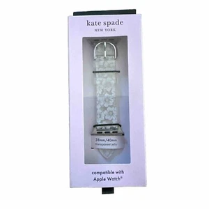 Kate Spade New York Hollyhock Floral Band For Apple Watch Clear 38mm / 40mm New - Photo 1 sur 5