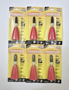 Lot 6 The Original Super Glue New Flow Control Dispenser 0.10 oz / 3 g - Picture 1 of 2
