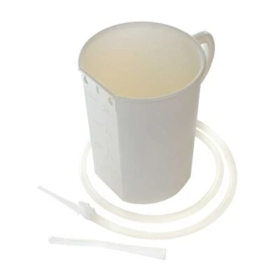 Irrigator-Set, Darmspülungen Darmreinigung, graduiert, aus PP, weiß, 1 o 2 Liter - Bild 1 von 3