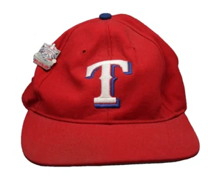 Texas Rangers Vintage Snapback Hat Classic Ball Cap 1995 All-Star Game Pin MLB - Picture 1 of 11
