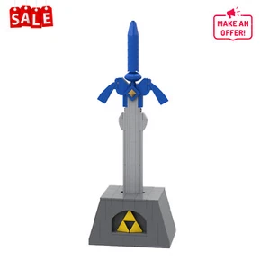 BuildMoc The Master Sword mit Iconic Pedestal Spielzeug Bausatz