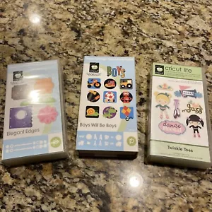 Twinkle Toes,Boys Will Be Boys Elegantes Bordes Cricut Lote de 3 LEER - Imagen 1 de 7