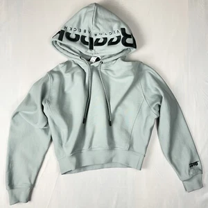 Sudadera con capucha para mujer Aqua Tiel Reebok Victoria Beckham talla pequeña con etiqueta - Imagen 1 de 24