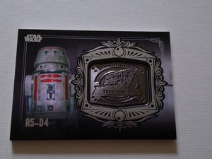 Star Wars Galactic Files 2 R5-D4 Sandcrawler MD-16 Medallion Relic card