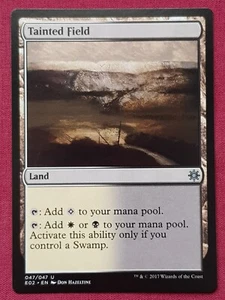 Magic The Gathering EXPLORERS OF IXALAN TAINTED FIELD land card MTG - Picture 1 of 2