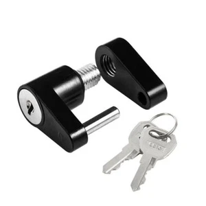 1x Black Trailer Hitch Coupler Lock for Tow Boat RV Truck Car's Coupler - Picture 1 of 10