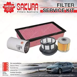 Sakura Oil Air Fuel Filter Kit for Ford F250 F350 RM RN 445 CID 8Cyl 7.3L 01-07 - Picture 1 of 2