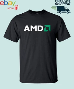 New AMD Advanced Micro Devices Men's logo t shirt S - 5XL American Funny USA - Picture 1 of 10