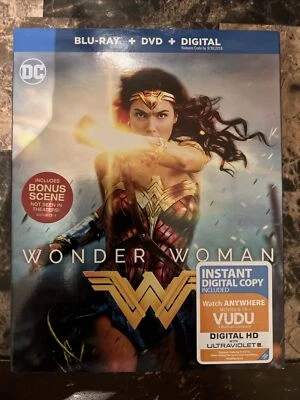 Wonder Woman (Blu-ray/DVD, 2017, 2-Disc Set, No Digital, With Slipcover) - Image 1 of 2