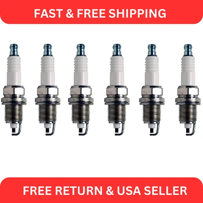 Juego de 6 bujías 5018 Denso ranura en U para AM Chrysler Dodge Jeep Plymouth Foto 1 de 2