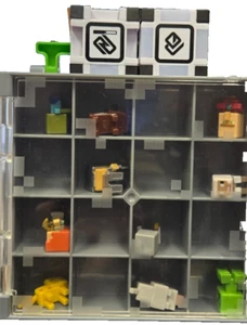 Minecraft Mini Figure Collector Case Storage Display Cube Box Gray 2014 Mattel - Picture 1 of 5