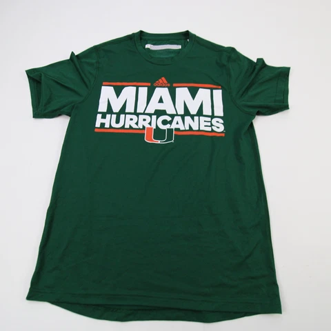 Miami Hurricanes adidas Creator Short Sleeve Shirt Men's Green Used Cover