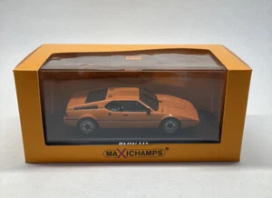 Maxichamps 1/43 BMW M1 Orange Diecast Car Paul's Model Art Minichamps - Picture 1 of 8
