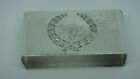 LARGE ANTIQUE TOWLE SILVERSMITHS STERLING RECTANGULAR HAMMERED NAPKIN RING