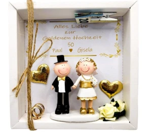 Geldgeschenk zur Goldenen Hochzeit Verpackung Box 50 Jahre Ehejubiläum - Bild 1 von 3