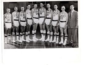 VINTAGE ORIGINAL 1953 1954 MINNEAPOLIS LAKERS GEORGE MIKAN 8X10 TEAM PHOTO NBA