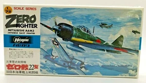 Hasegawa Mitsubishi Zero Fighter A6M3 Plastic Model Kit 1:72 Scale - Picture 1 of 6