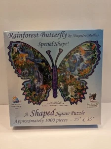 Nuevo en paquete 2011 Rainforest Butterfly 1000 piezas rompecabezas arte por Alixandra Mullins #95571 - Imagen 1 de 14