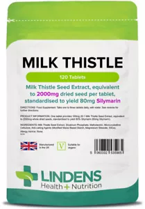 Lindens Mariendistel Samenextrakt 2000 mg Tabletten, die 80 mg Silymarin ergeben - Bild 1 von 1