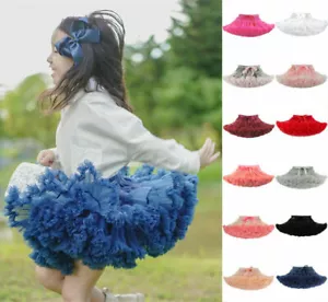 New Girls Kids Tutu Skirt Dance Tutu Petticoat Fancy Dress Ballet Fluffy layer - Picture 1 of 25