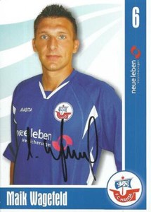 Maik Wagefeld / autograph card Hansa Rostock / 2006-2007 season