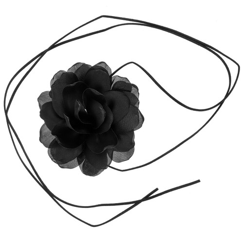 VETEMENTS Collana girocollo grande miss con fiori e cena festa