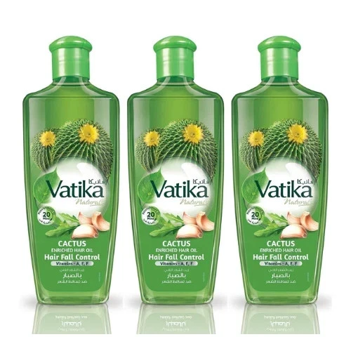 3X Aceite Cabello Enriquecido con Cactus Vatika Naturals Control de Caída del Cabello 200 ml Foto 1 de 1