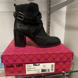 Tory Burch HASTINGS Ankle Cross Strap 85mm Booties SZ 9 1/2 NEW IN BOX - Picture 1 of 6