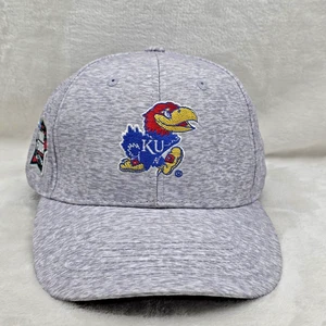 Kansas Jayhawks Hat Cap Snap Back Mens Gray NCAA Basketball Final Four 2018 - Picture 1 of 8