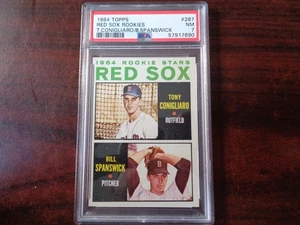 1964 Topps RED SOX Rookies #287 Tony Conigliaro Bill Spanswick PSA 7 NM RC - Picture 1 of 2